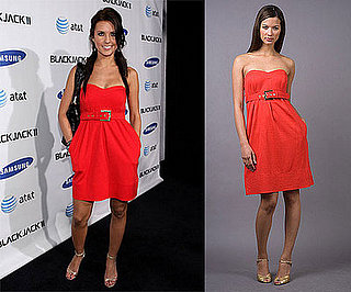 Found! Audrina Patridge's Red Strapless Dress 