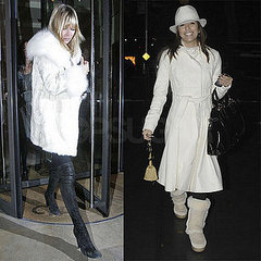 Compare & Contrast: Wearing a Winter White Coat 