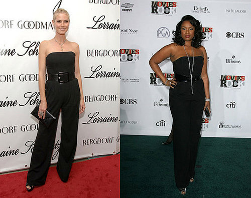 Who Wore It Better? Michael Kors Black Strapless Jumpsuit 