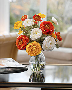 Silk Flowers: Accents: Ranunculus Accent