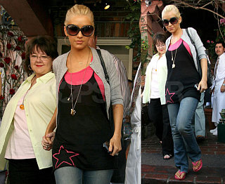 Xtina and Her Mom Kick it at The Ivy for Mother's Day