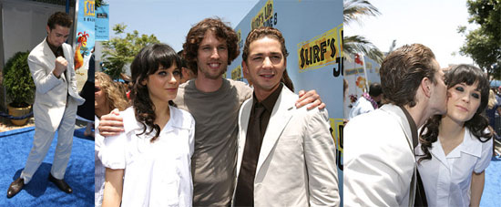 Shia & Zooey Take Their Unusual Names To The Blue Carpet