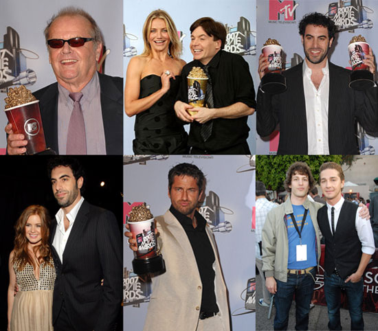 The Guys Hog All the Popcorn at the MTV Movie Awards