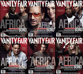Celebrities Play Telephone for VF's Africa Issue