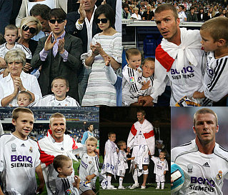 Beckham Boys Bid Farewell To Real Madrid