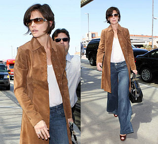 Katie Back At LAX, On Her Way To Sweet Suri?