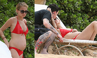 Nicole Shows Off Her Baby Bump For Her Birthday