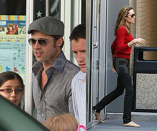 Brad & Angelina Go About Their Business