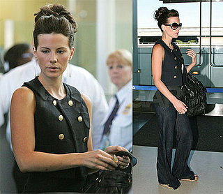 Kate Beckinsale Flies Solo