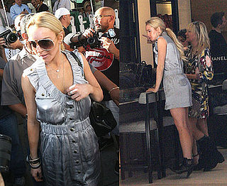Lohan Treats Herself to Lunch and a Chanel