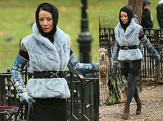 Lucy Liu Films Cashmere Mafia in New York City