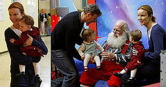 Marcia Cross and twins with Santa Marcia Cross and twins with Santa
