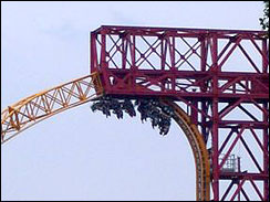 Stuck Upside-Down on a Roller Coaster