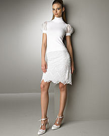 Turtleneck & Beaded Skirt?-? Valentino