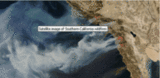 Satellite photos of California fires
