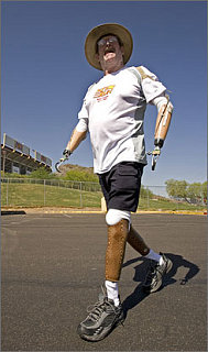Need Motivation? Quadruple Amputee Finished a 4  Mile Race
