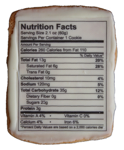 Would You Like Nutritional Info Printed on Your Food?