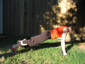 Multitasking Move: Plank with Reverse Row