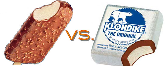 Klondike Bar vs. Crunch Ice Cream Bar