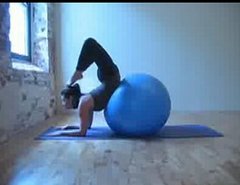 Get on the Ball:  Forearm Stand into Scorpion 