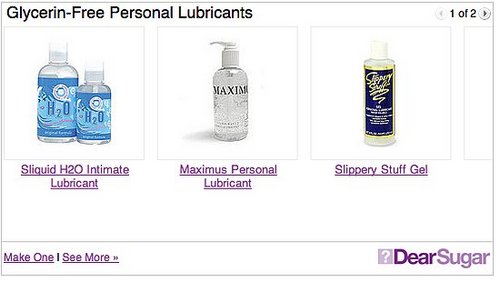 Glycerin in Lubricants May Cause Yeast Infections