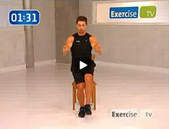 ExerciseTV: Single Leg Squats With a Chair ExerciseTV: Single Leg Squats With a Chair