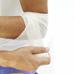 Use an Elastic Bandage to Wrap Injured Joints