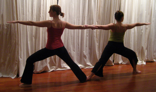 Partner Yoga Pose:  Double Warrior 2
