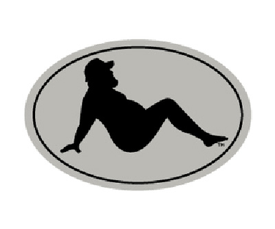 Product of the Day: Mudflap Man Vinyl Sticker
