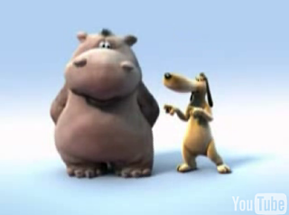 Cute Alert: Hippo and Puppy Duet