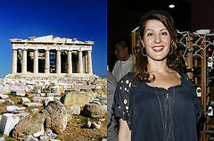 Nia Vardalos: First Person to Film at Acropolis Nia Vardalos: First Person to Film at Acropolis