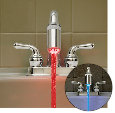 LED Faucet Light Now Comes In Red
