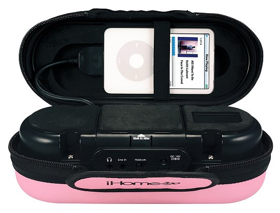 pink iHome speaker 2