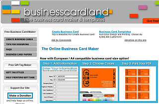 Website of the Day: Businesscardland