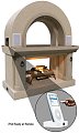 Fireplace with Built-In iPod Speakers