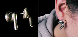 Totally Geeky or Geek Chic? Earbud Earrings
