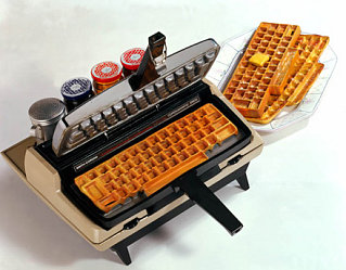 Geeky Waffle Machine: Goes Great With Chicken and Computers