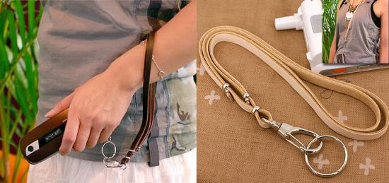 Totally Geeky or Geek Chic? Leather Cell Necklace/Strap