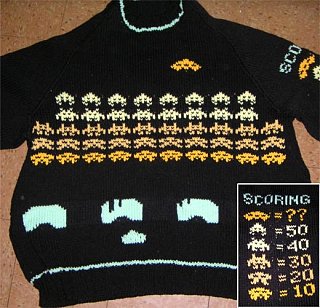 Space Invaders Sweater: Attack Of The Acrylic Aliens