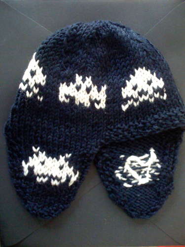 Knit Baby Space Invaders Hat: Geeky or Geek Chic?