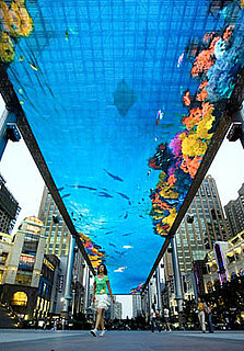 Gigantic LED Screen Installed In Beijing Mall