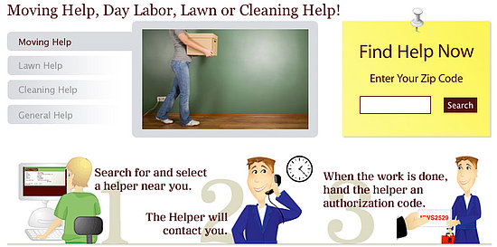 Website of the Day: Hire a Helper 