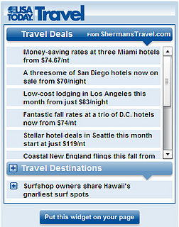 Geek Tip: USA Today Adds New Travel Widget
