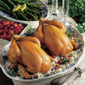 Sunday Dinner: Roasted Cornish Game Hens with Orange Sauce