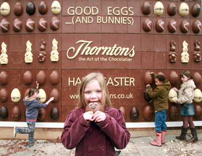 Chocolate Billboard Disappears Fast