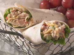 Monday's Leftovers: Tuna Mango Tortilla Wrap