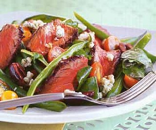 Monday's Leftovers: Grilled Steak Salad with Green Beans and Blue Cheese