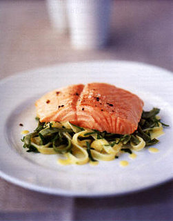Sunday Dinner: Lemon Baked Salmon with Tagliatelle