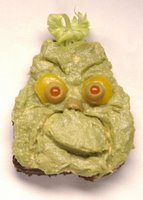 Yummy Link: Guacamole Grinch Sandwiches