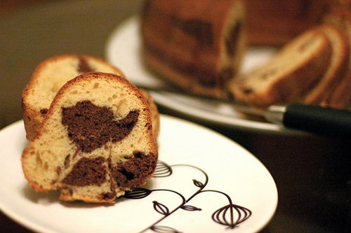 52 Weeks of Baking: Mocha-Cappuccino Marbled Coffee Cake